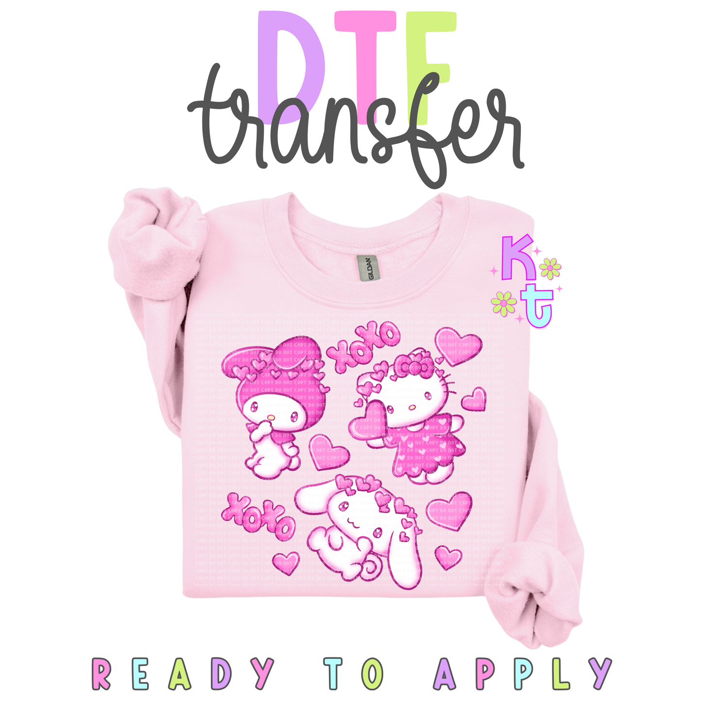 Kawaii XOXO Vday - DTF Transfer