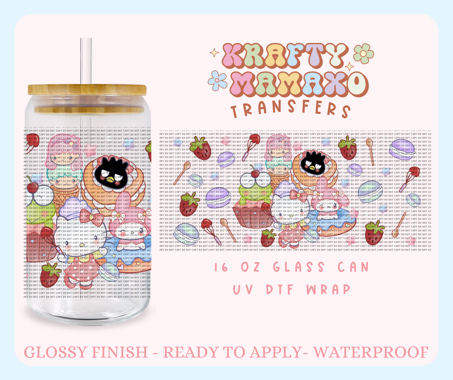 Kawaii Bakers - 16 Oz UV DTF Wrap