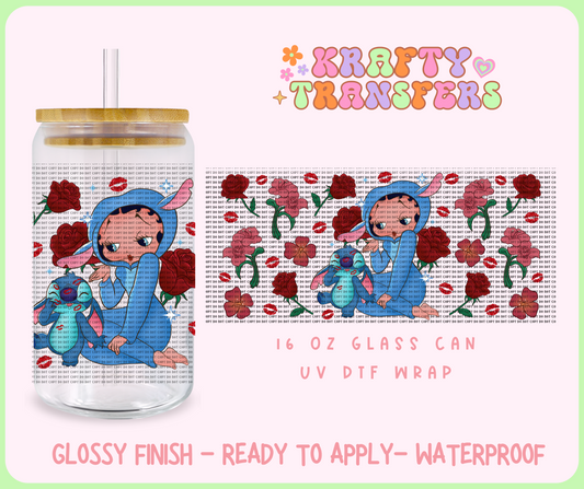 Betty & alien - 16 Oz UV DTF Wrap