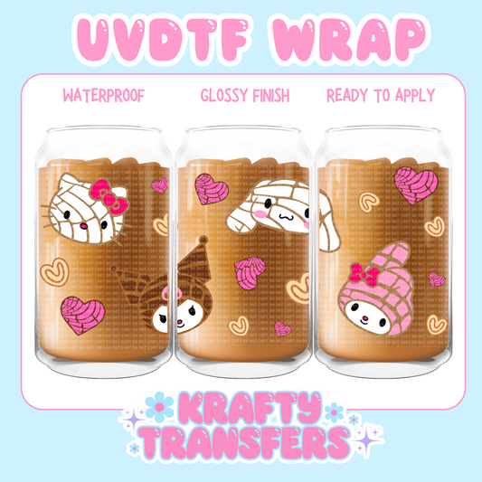 Kawaii Conchas - 16 oz UV DTF WRAP