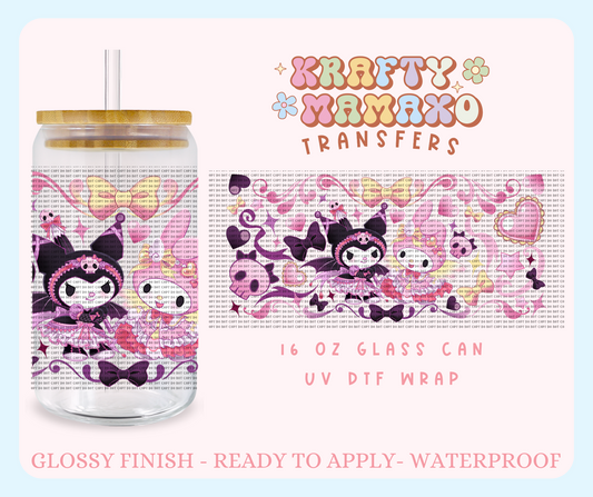 Kawaii Girlies - 16 Oz UV DTF Wrap