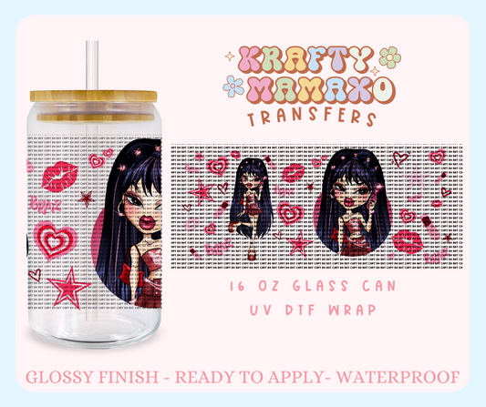 Y2K J Doll EXCLUSIVE - 16 Oz UV DTF Wrap