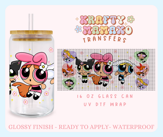 Kawaii Girls - 16 Oz UV DTF Wrap