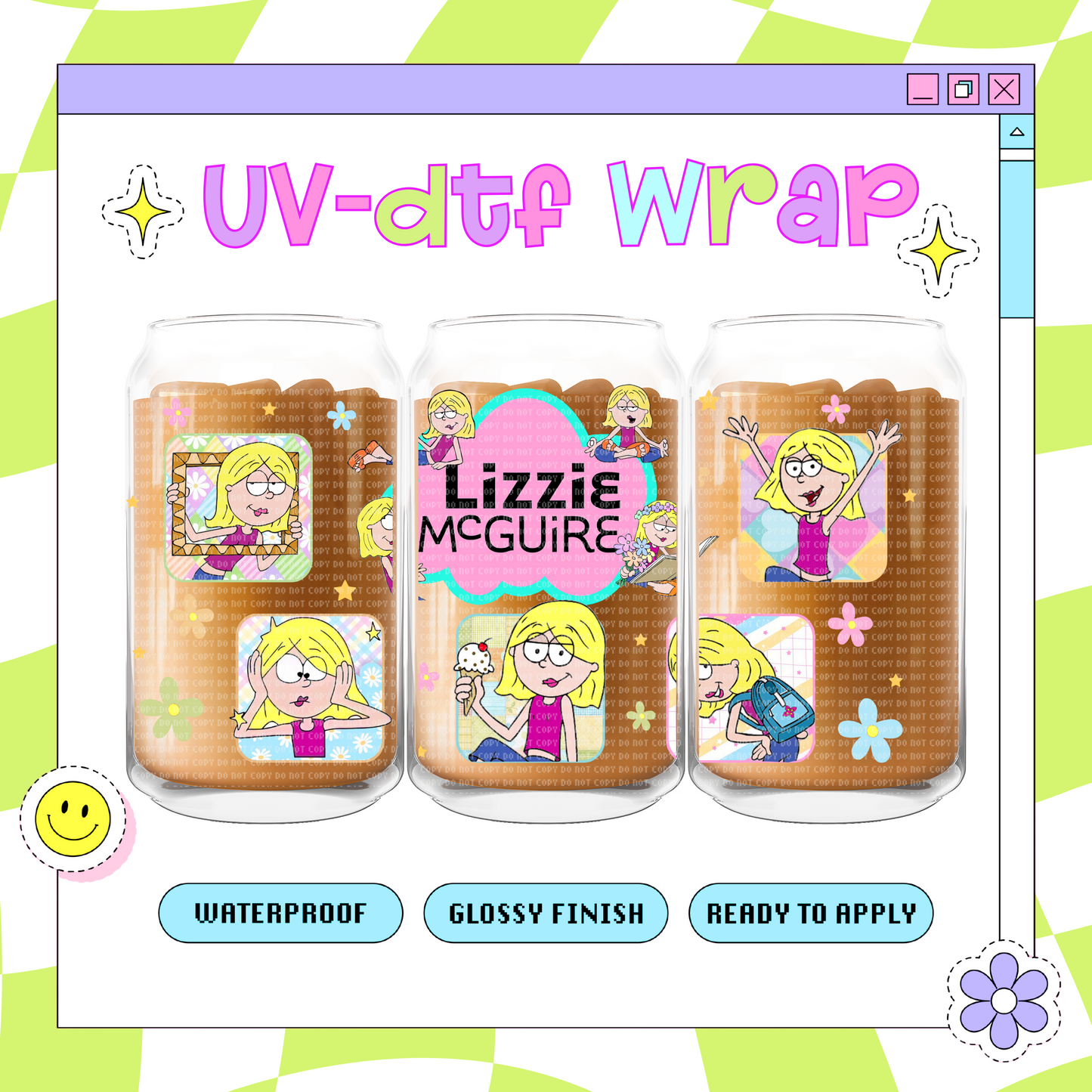 Lizzi Girl - 16 oz Glass Wrap