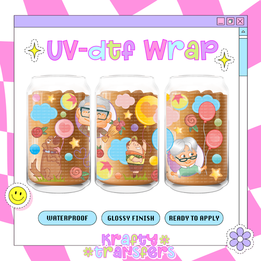 Up Love Day - 16 oz Glass Wrap