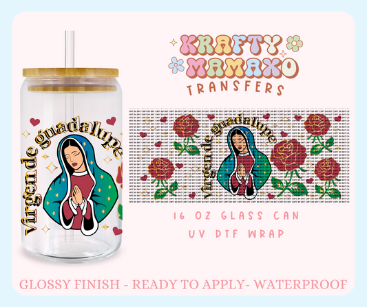 La Virgen - 16 Oz UV DTF Wrap