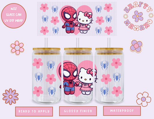 Spidey + Kitty EXCLUSIVE - 16 Oz UV DTF Wrap