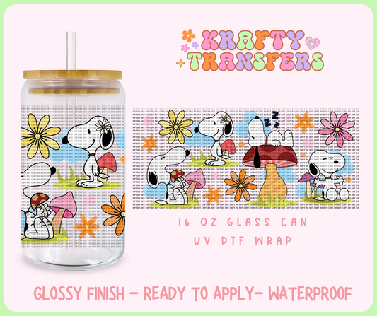 Spring Snoopy - 16 Oz UV DTF Wrap