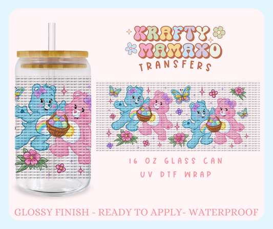 Bear Easter - 16 Oz UV DTF Wrap