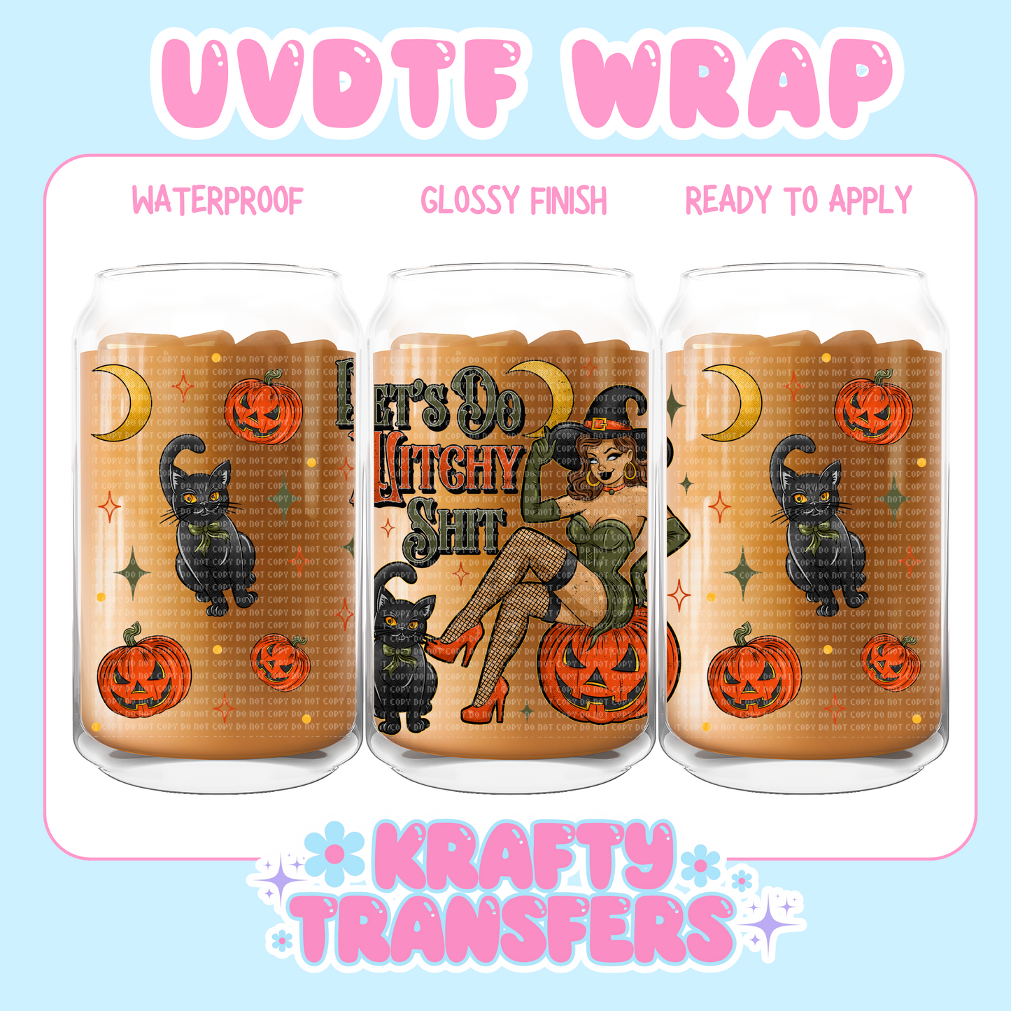 Witchy Things - 16 oz UV DTF WRAP