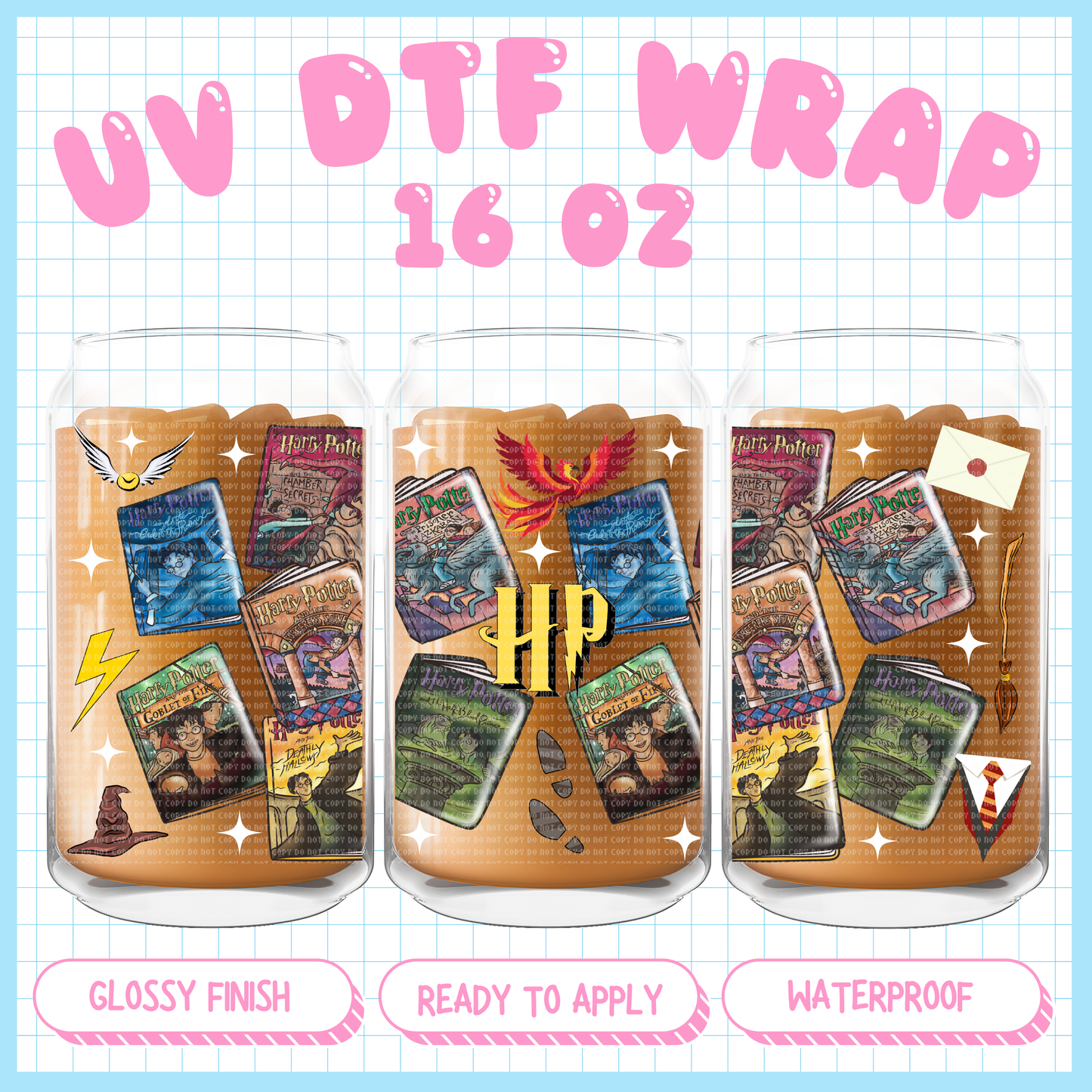 HP Books - 16 oz UV DTF WRAP